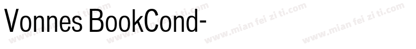 Vonnes BookCond字体转换